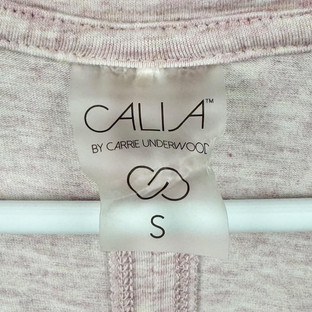 Calia by Carrie Underwood Pink Modal Blend Heathered Short Sleeve Tee Size S - Picture 2 of 8